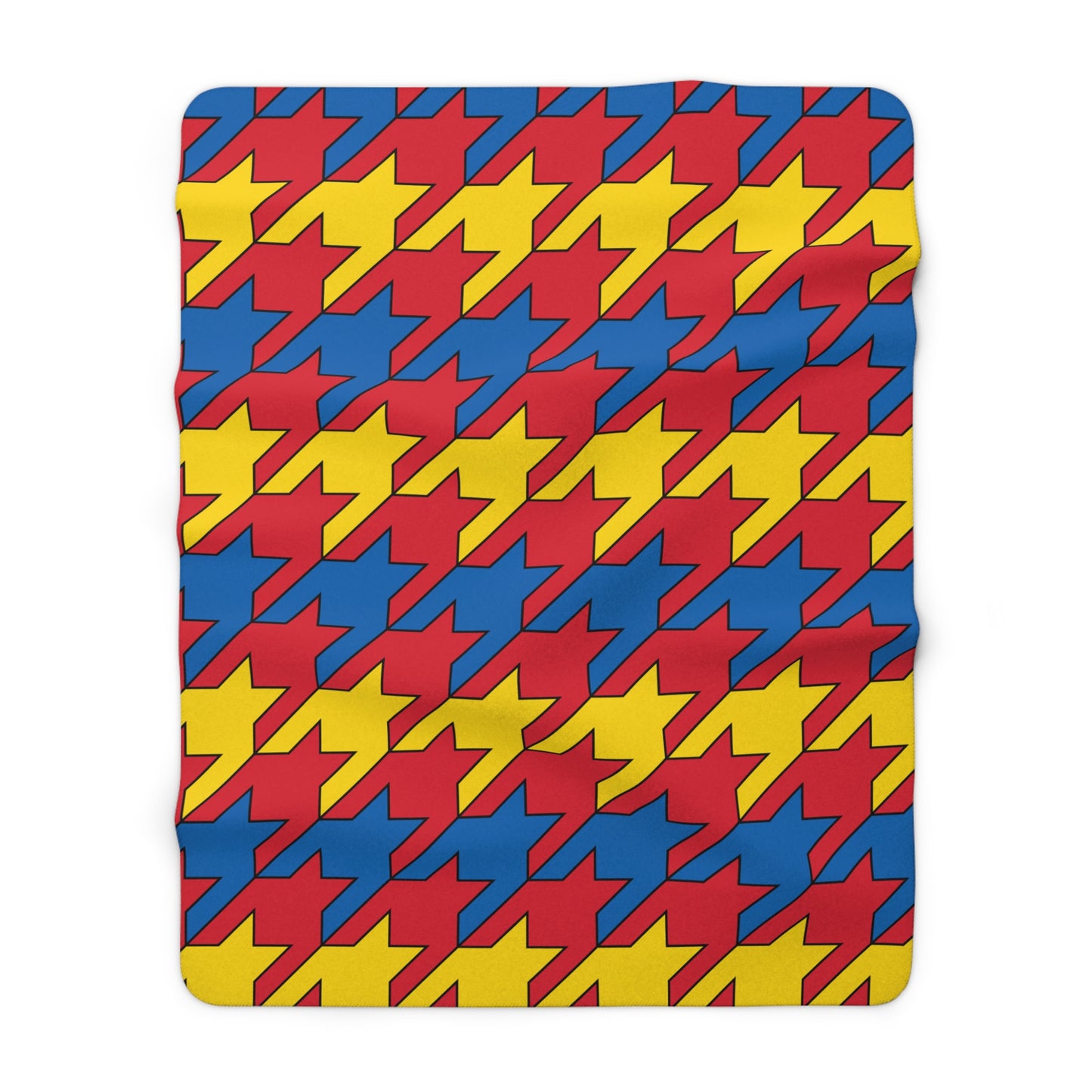 Mongolia Retro Houndstooth Blanket Throw