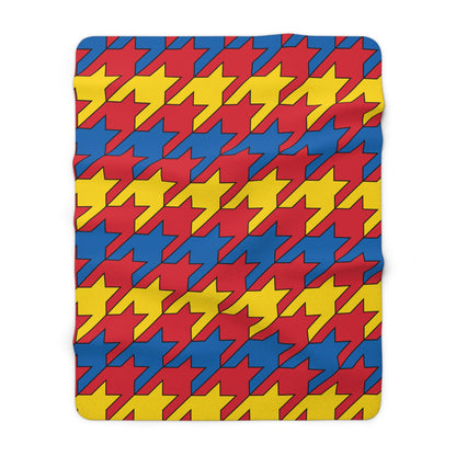 Mongolia Retro Houndstooth Blanket Throw