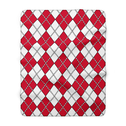 Greenland Retro Argyle Blanket Throw