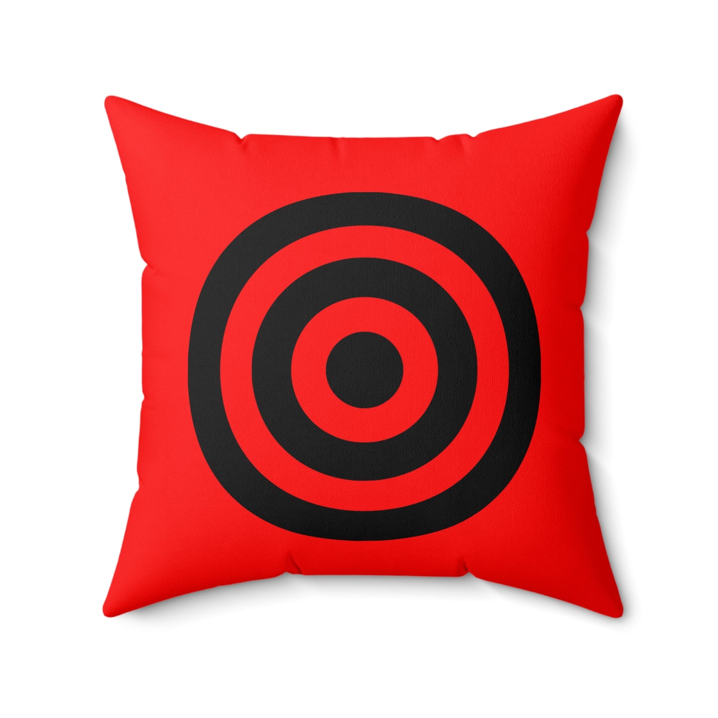 Red, Black Retro Target Cushion Pillow