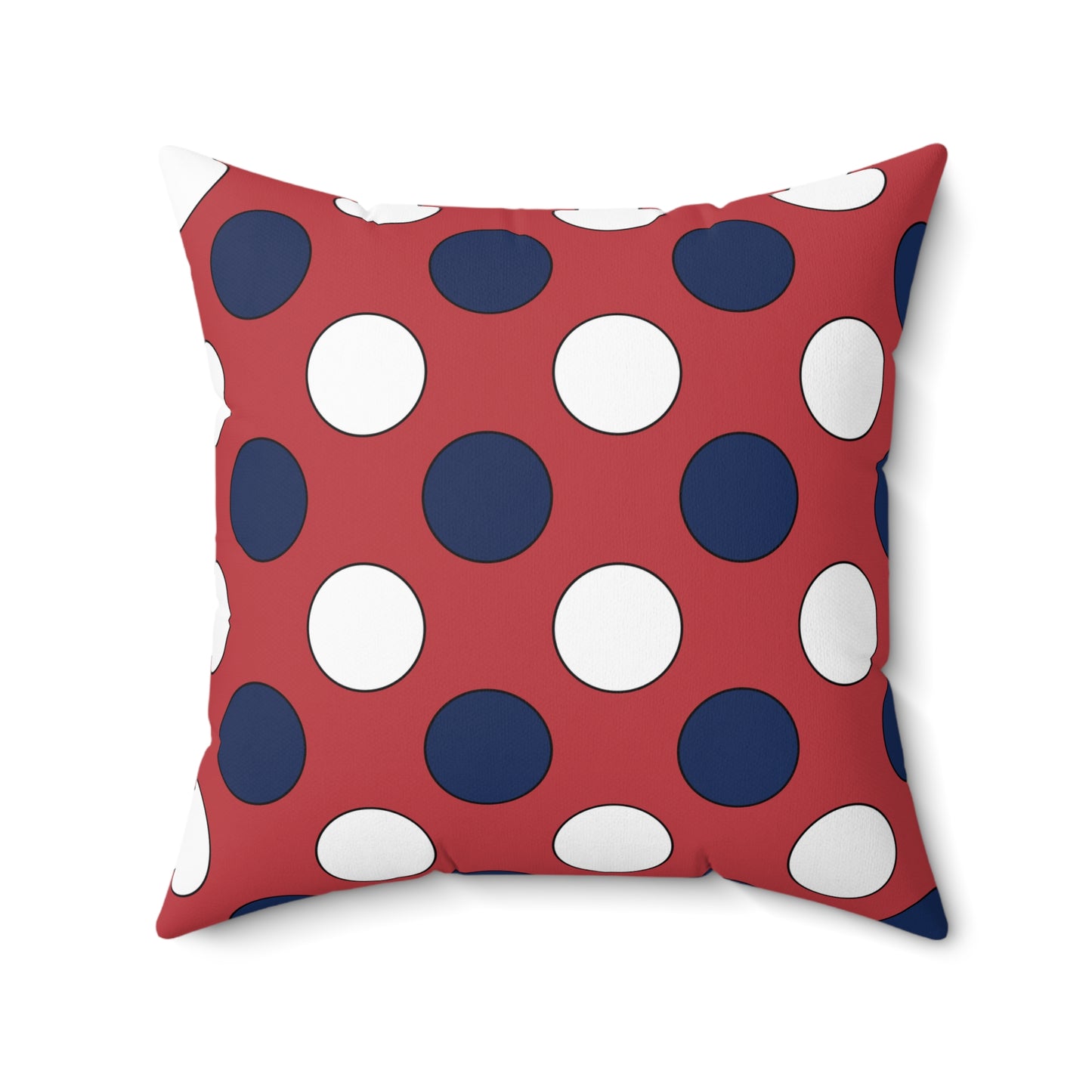 United States Minor Outlying Islands Retro Polka Dots Cushion Pillow