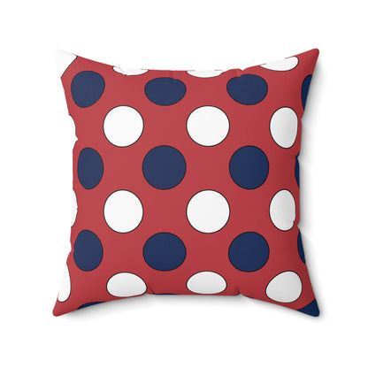 United States of America (USA) Retro Polka Dots Cushion Pillow