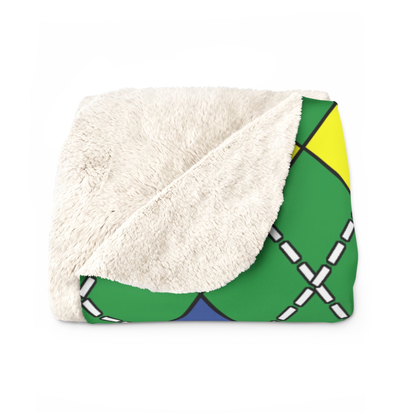 Comoros Retro Argyle Blanket Throw