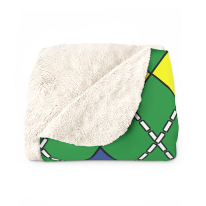 Comoros Retro Argyle Blanket Throw