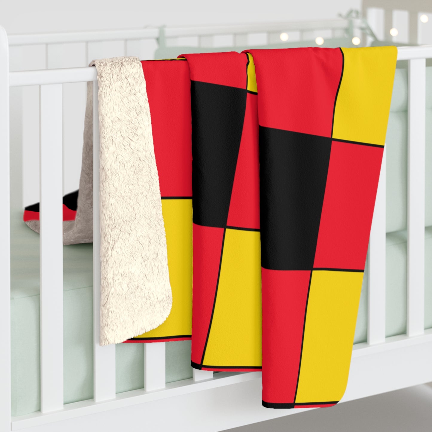 Belgium Retro Check Blanket Throw