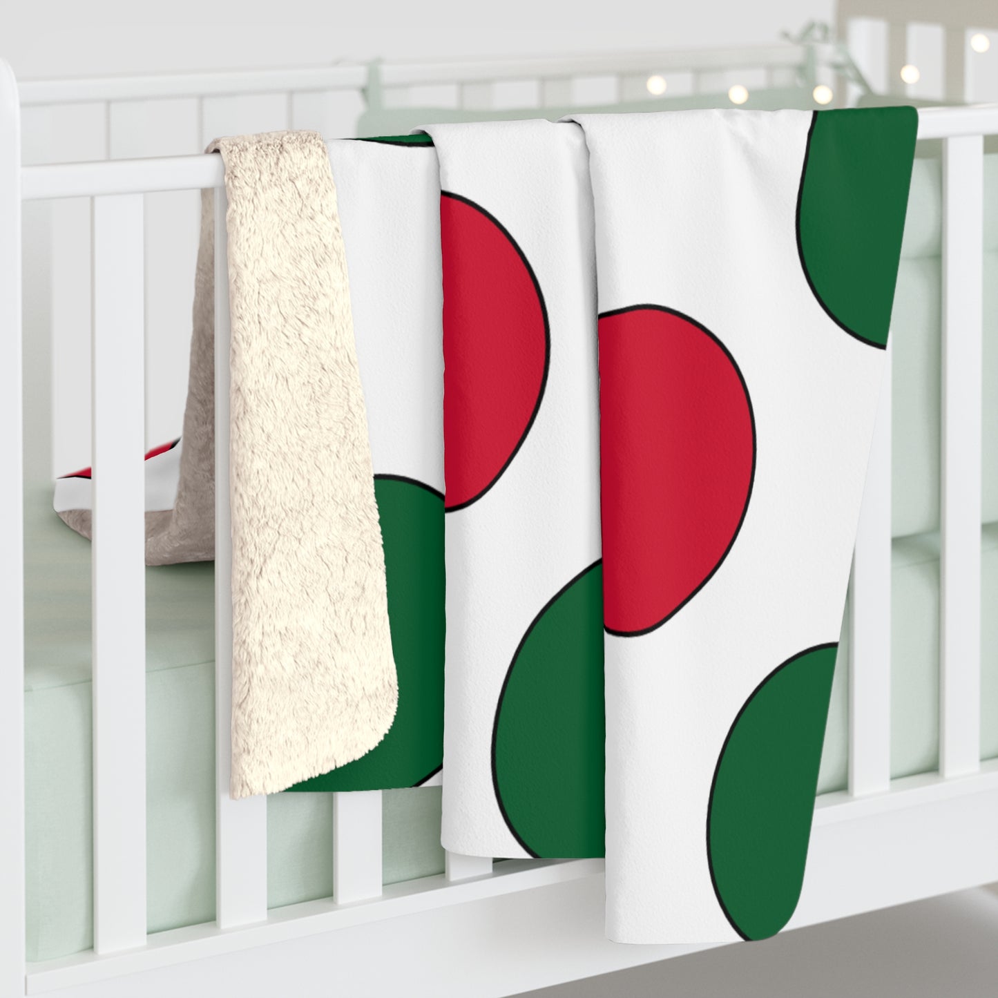Algeria Retro Polka Dots Blanket Throw