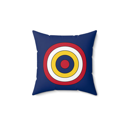 Turks And Caicos Islands Retro Target Cushion Pillow