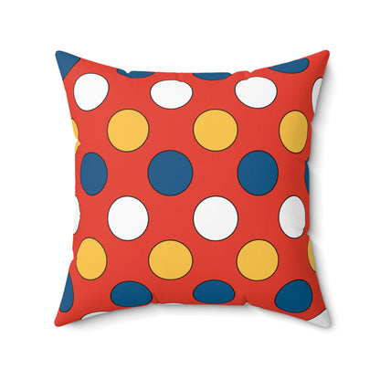 Kiribati Retro Polka Dots Cushion Pillow