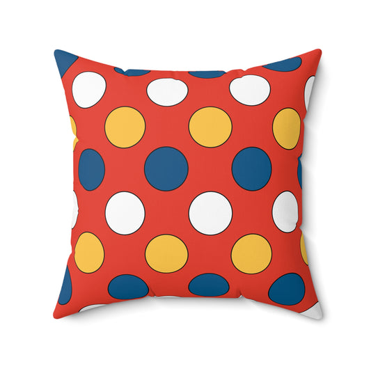 Kiribati Retro Polka Dots Cushion Pillow