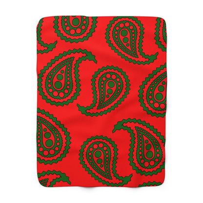 Portugal Retro Paisley Blanket Throw