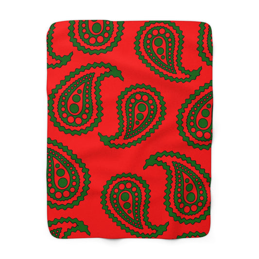 Portugal Retro Paisley Blanket Throw