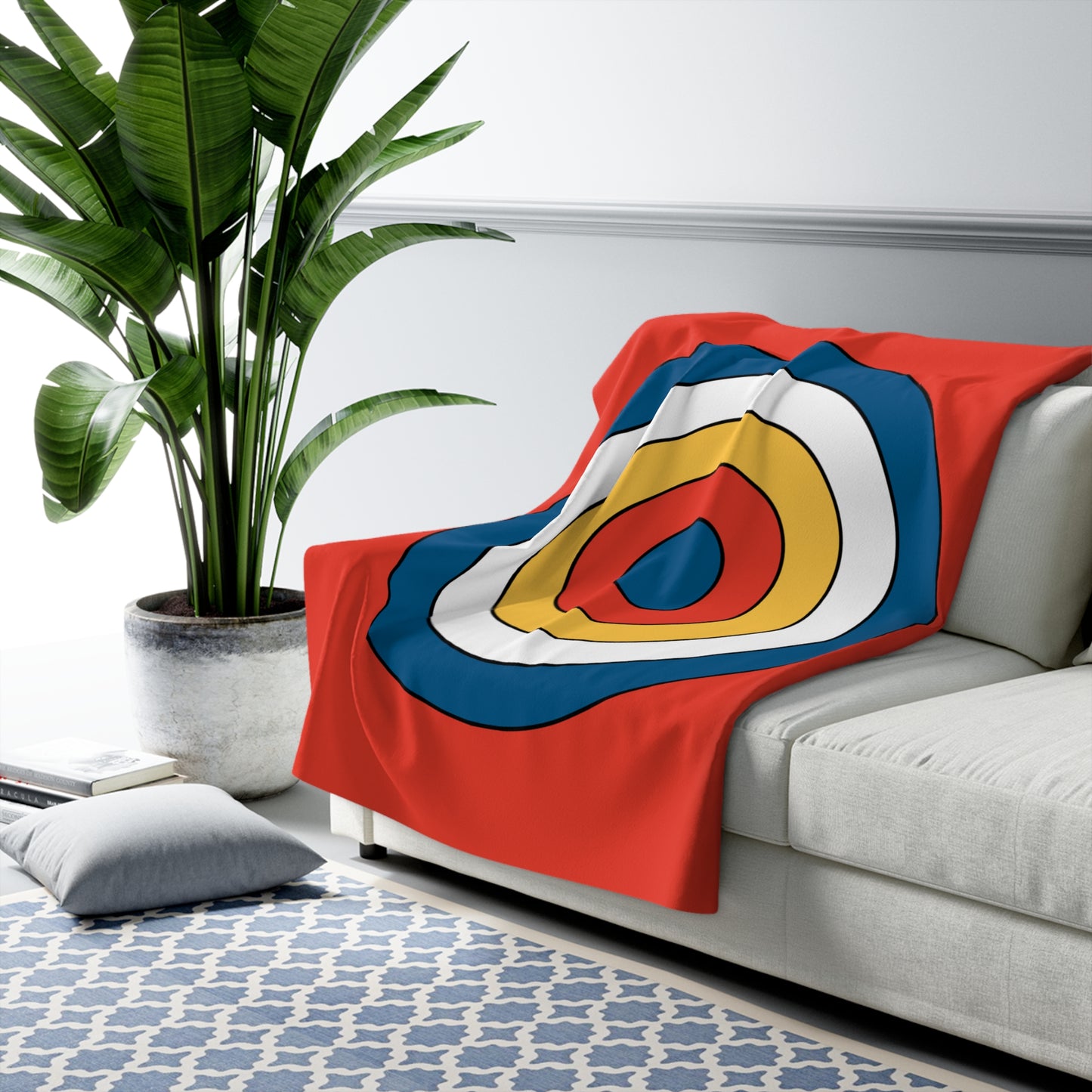 Kiribati Retro Target Blanket Throw