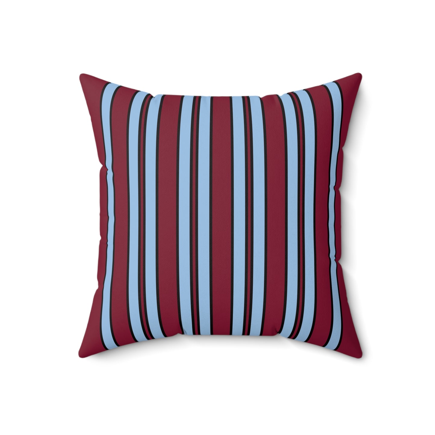 Claret, Blue Retro Stripe Cushion Pillow
