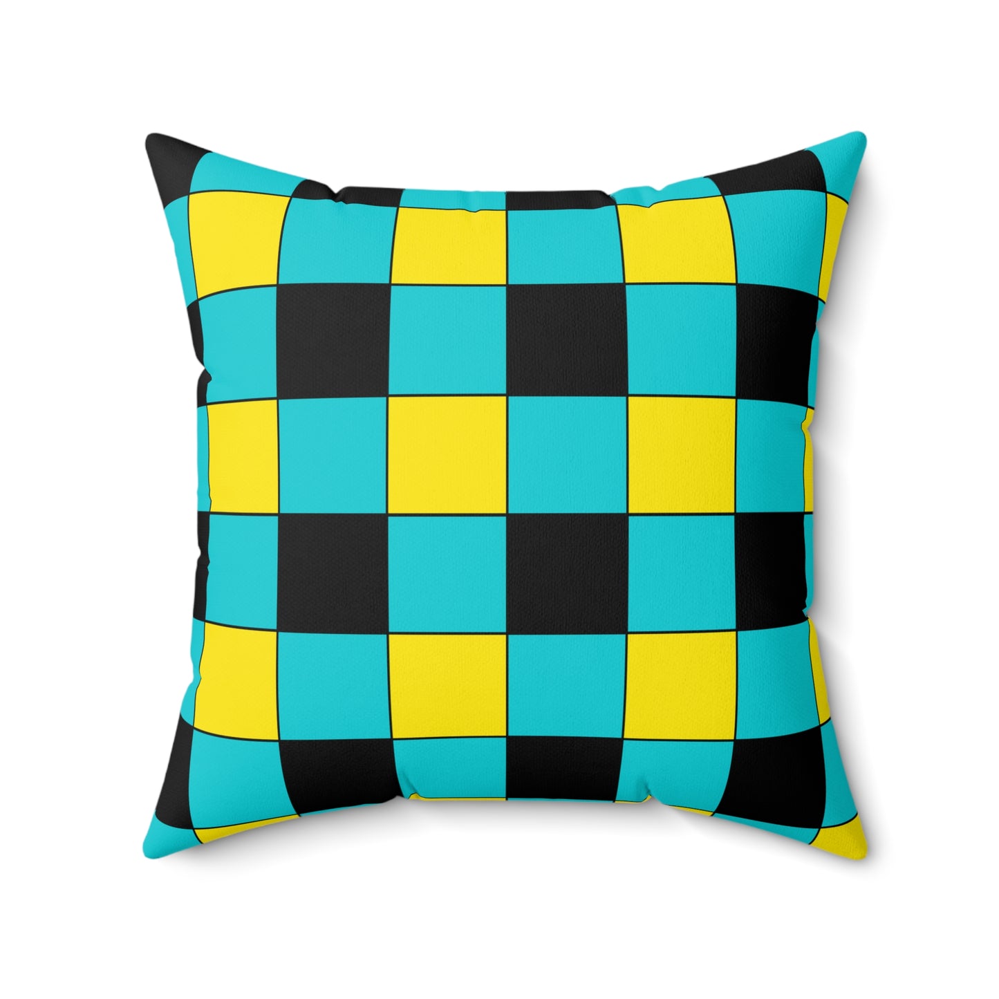 Bahamas Retro Check Cushion Pillow