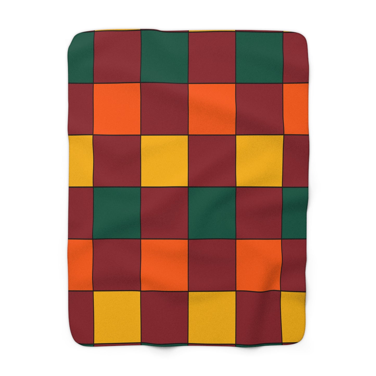 Sri Lanka Retro Check Blanket Throw