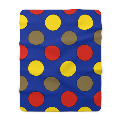 Moldova Retro Polka Dots Blanket Throw