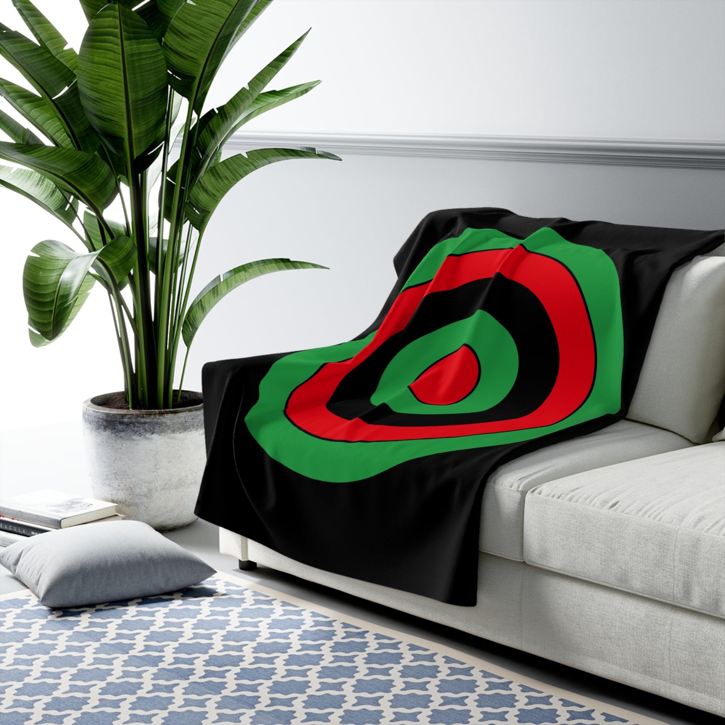 Libya Retro Target Blanket Throw