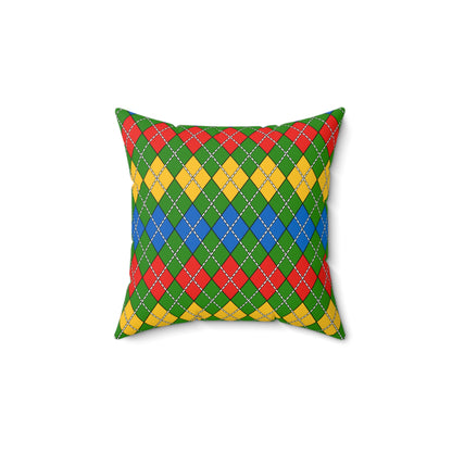 Ethiopia Retro Argyle Cushion Pillow