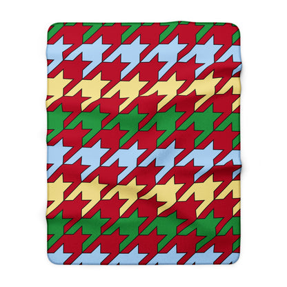 Eritrea Retro Houndstooth Blanket Throw