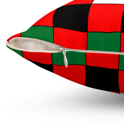 United Arab Emirates Retro Check Cushion Pillow