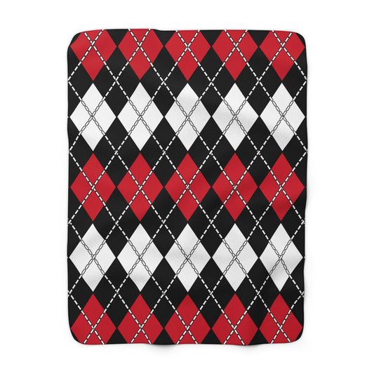 Egypt Retro Argyle Blanket Throw
