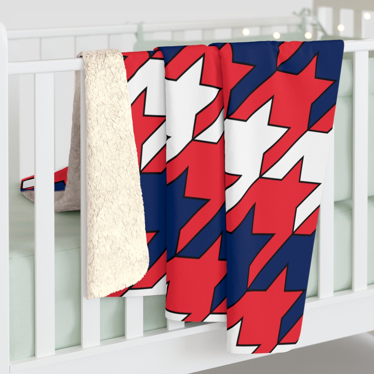 Norway Retro Houndstooth Blanket Throw