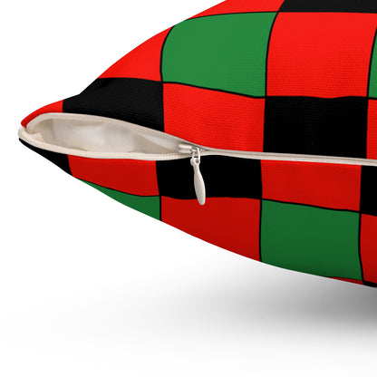 Malawi Retro Check Cushion Pillow