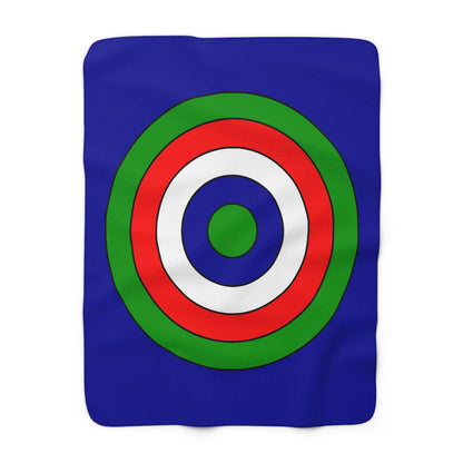 Gambia Retro Target Blanket Throw