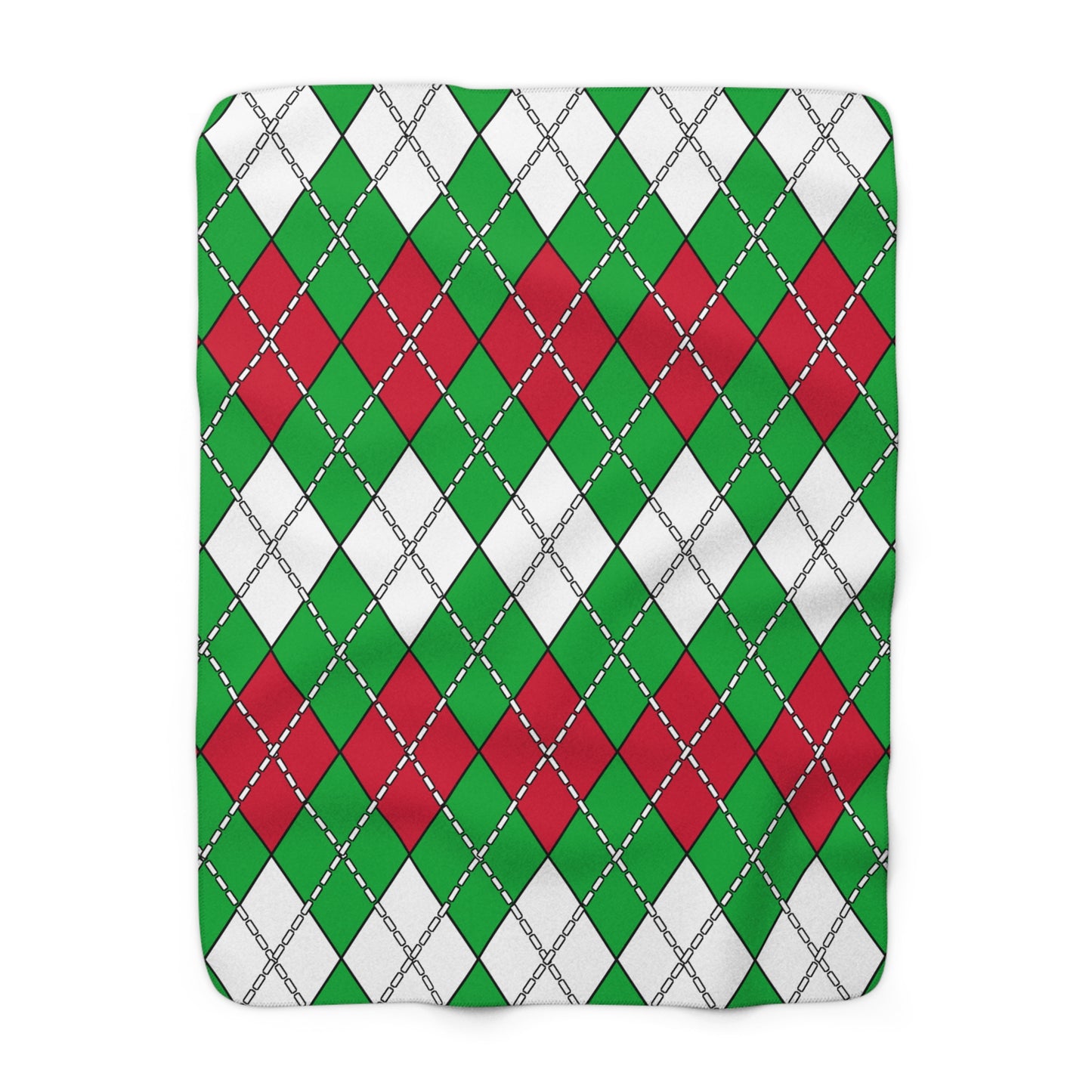 Wales Retro Argyle Blanket Throw