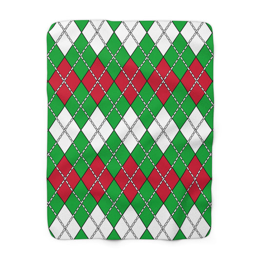 Wales Retro Argyle Blanket Throw