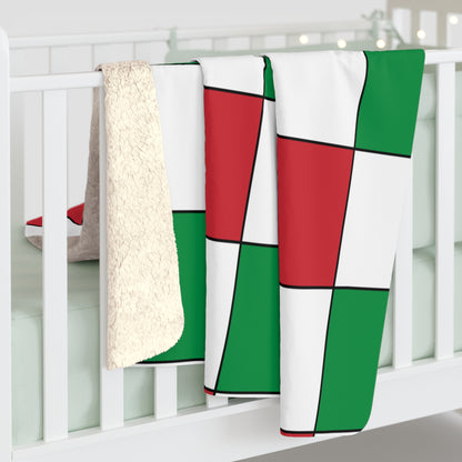 Italy Retro Check Blanket Throw