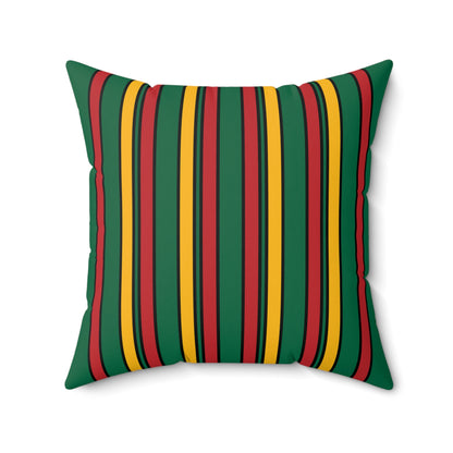 Lithuania Retro Stripes Cushion Pillow
