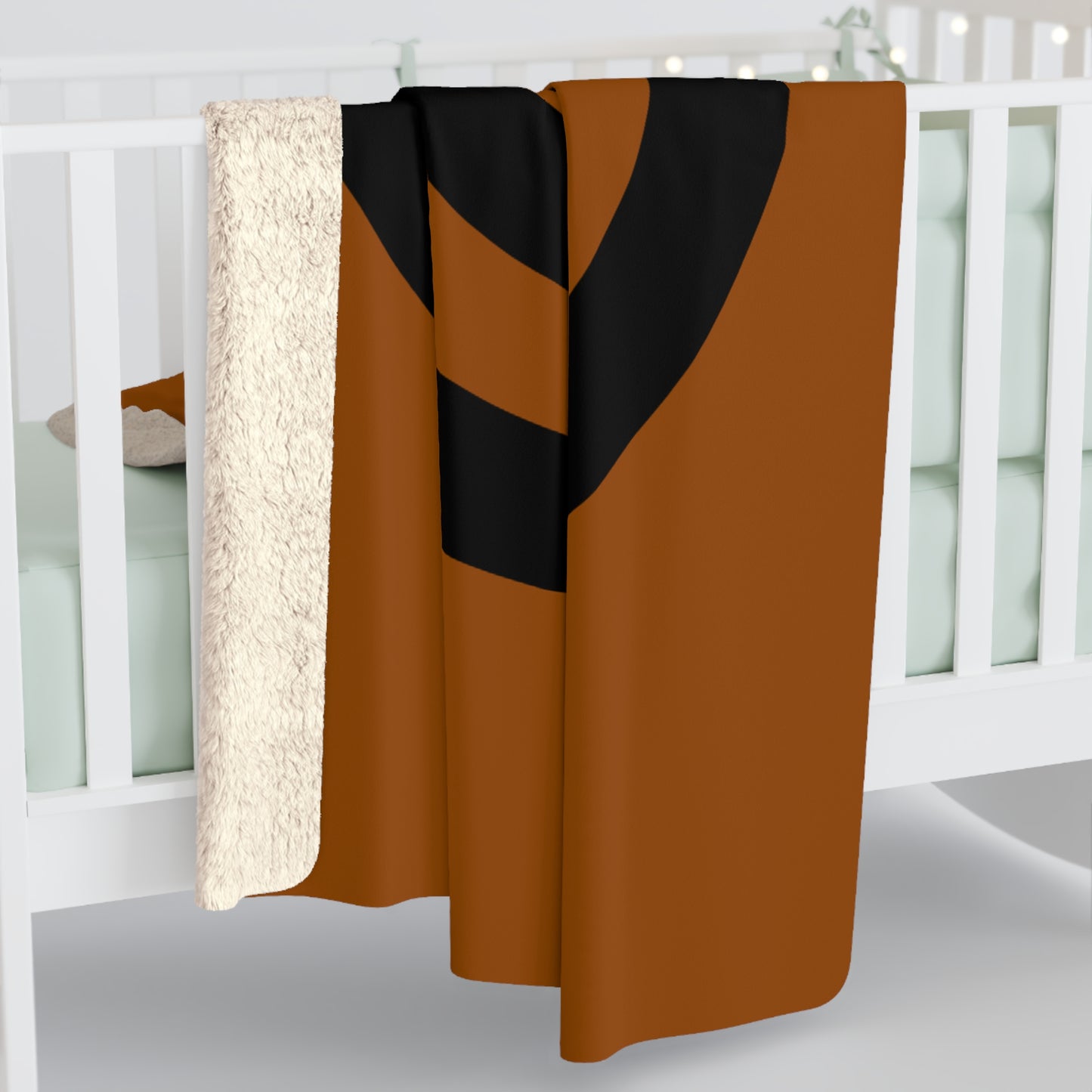 Brown, Black Retro Target Blanket Throw