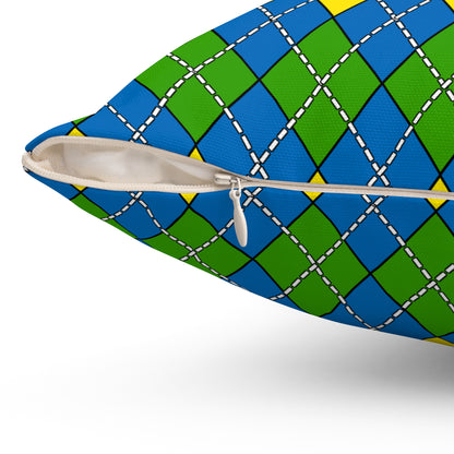 Gabon Retro Argyle Cushion Pillow