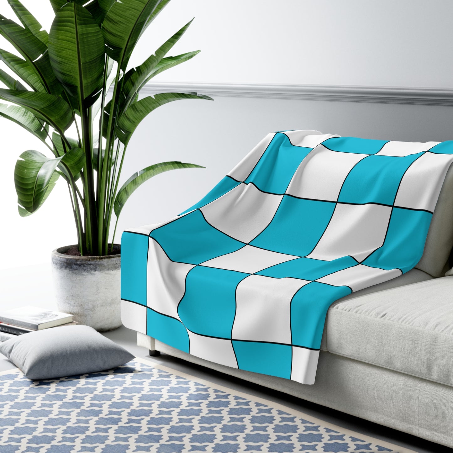 Honduras Retro Check Blanket Throw