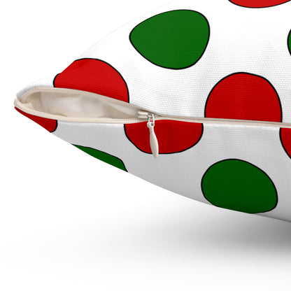 Tajikistan Retro Polka Dots Cushion Pillow