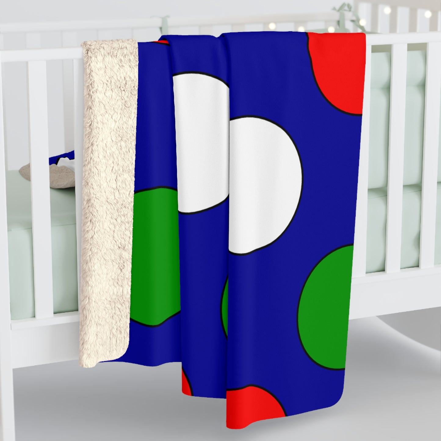 Gambia Retro Polka Dots Blanket Throw