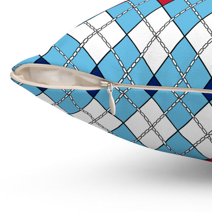 Fiji Retro Argyle Cushion Pillow
