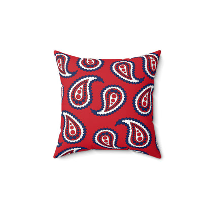 Lao Peoples Democratic Republic Retro Paisley Cushion Pillow