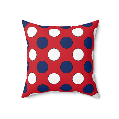 Lao Peoples Democratic Republic Retro Polka Dots Cushion Pillow