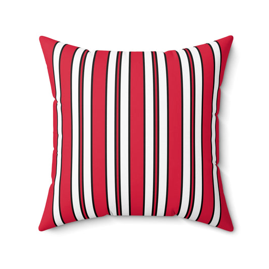 Poland Retro Stripes Cushion Pillow