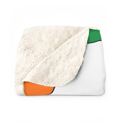 Ireland Retro Polka Dots Blanket Throw