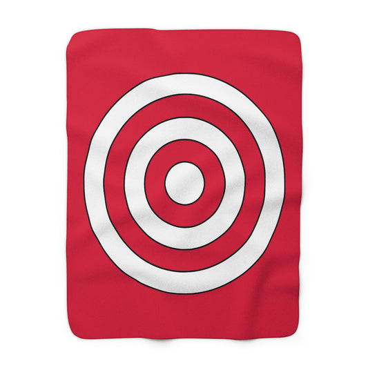 Poland Retro Target Blanket Throw