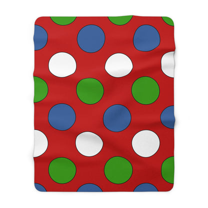 Namibia Retro Polka Dots Blanket Throw