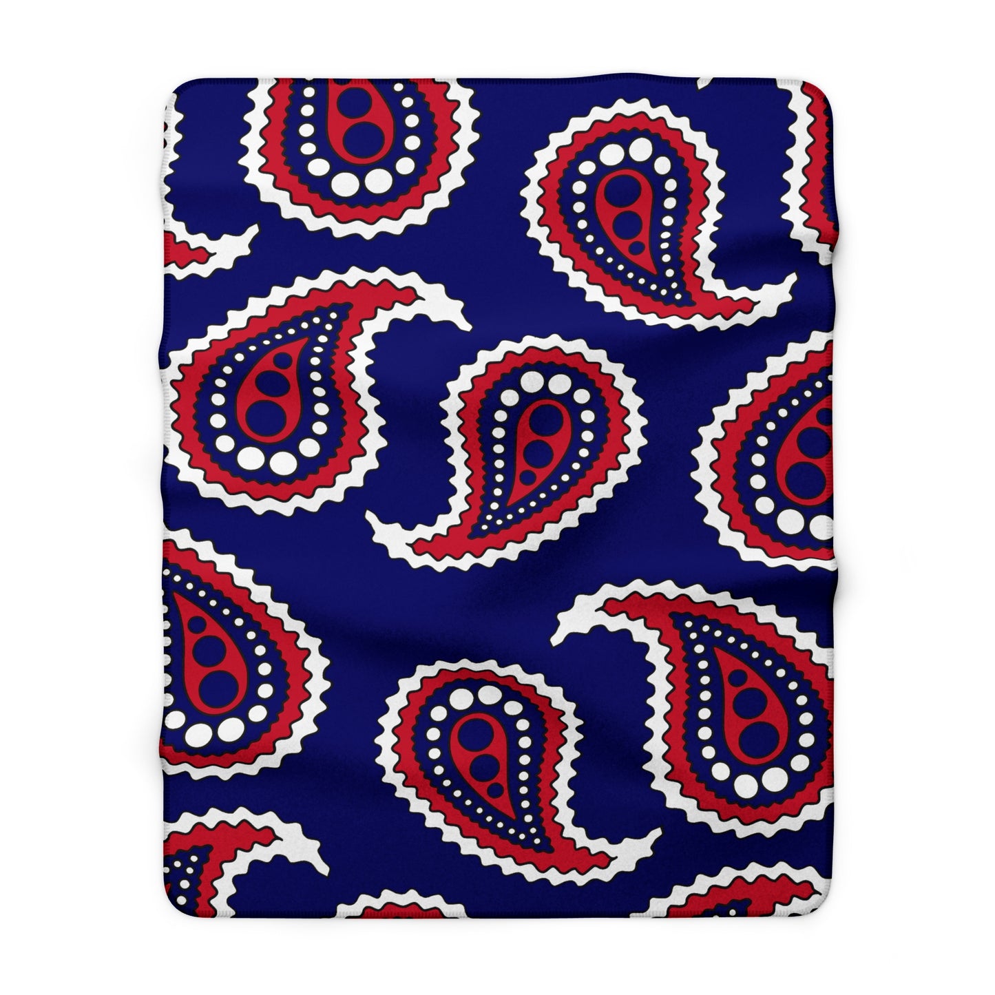 Cook Islands Retro Paisley Blanket Throw
