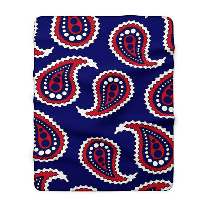 Cook Islands Retro Paisley Blanket Throw