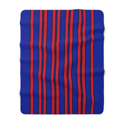 Haiti Retro Stripes Blanket Throw