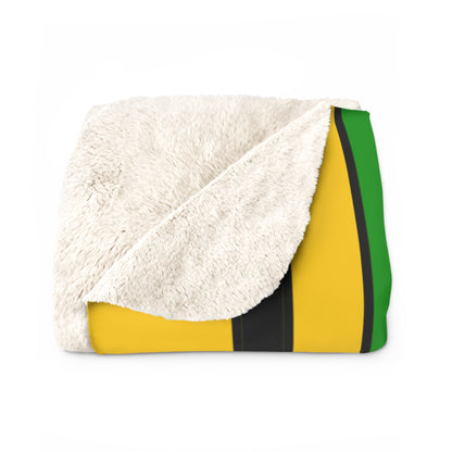 Jamaica Retro Stripes Blanket Throw