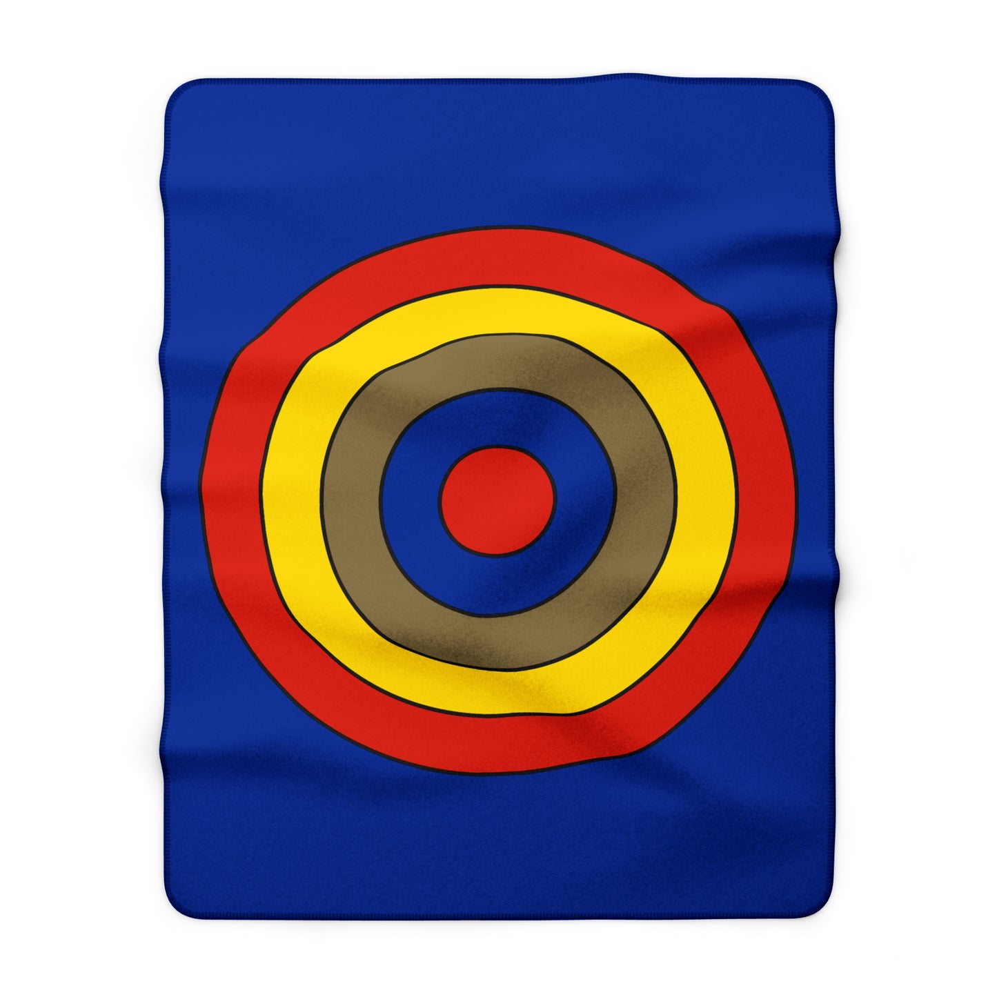 Moldova Retro Target Blanket Throw