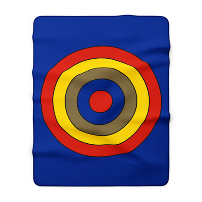 Moldova Retro Target Blanket Throw